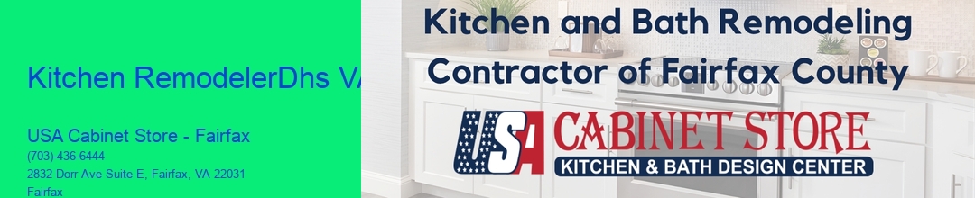 Kitchen RemodelerDhs VA 