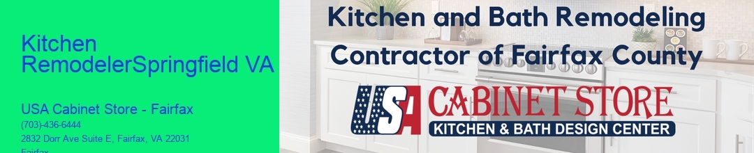 Kitchen RemodelerSpringfield VA 